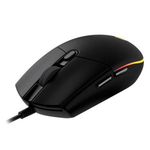 MOUSE GAMING RGB LOGITECH G203 LIGHTSYNC ALÁMBRICO USB 8000 DPI 910-005790 NEGRO