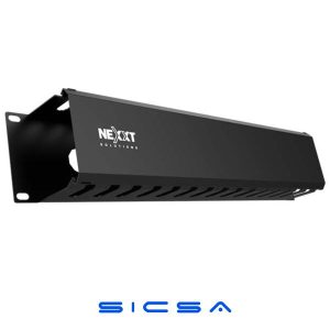 ORGANIZADOR DE CABLES 2U HORIZONTAL 30 RANURAS NEXXT NPM-DH2UB