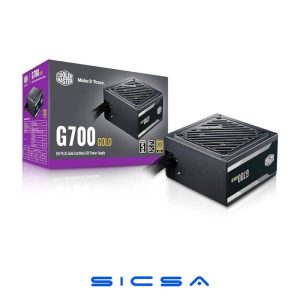 FUENTE DE PODER COOLER MASTER G700 GOLD 700W 80 PLUS NO MODULAR ATX MPW-7001-ACAAG-U2 NEGRO