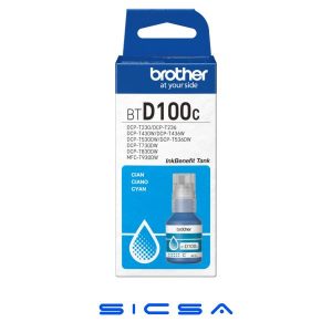 TINTA BROTHER BTD100CMEX INKJET UHY PARA MINI21TH COLOR CIAN