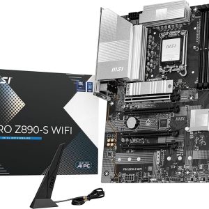 TARJETA MADRE ATX MSI PRO Z890-S WIFI LGA1851 ATX DDR5 911-7E54-001 NEGRO / BLANCO