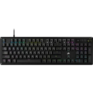 TECLADO GAMING RGB CORSAIR K70 CORE MECÁNICO ALÁMBRICO USB INGLÉS CH-910971E-SP NEGRO