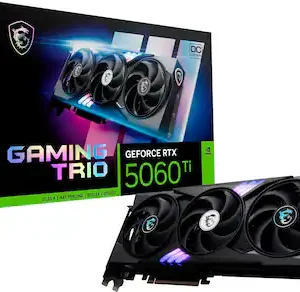 TARJETA DE VIDEO MSI GEFORCE RTX 5060 TI 16G GAMING TRIO OC GDDR7 2662 MHZ 912-V535-030 NEGRO