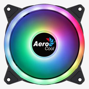 ABANICO AEROCOOL DUO 12 ARGB 1X12CM ACF3-DU10217.11 NEGRO