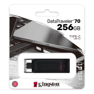 MEMORIA USB 256GB 3.0 KINGSTON DATA TRAVELER 70 USB-C DT70/256GB